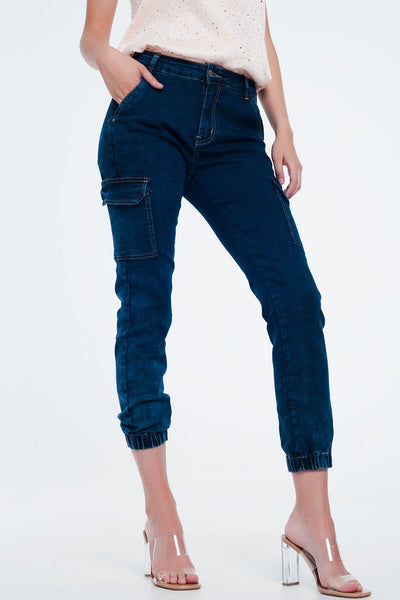 Navy Cargo Pants