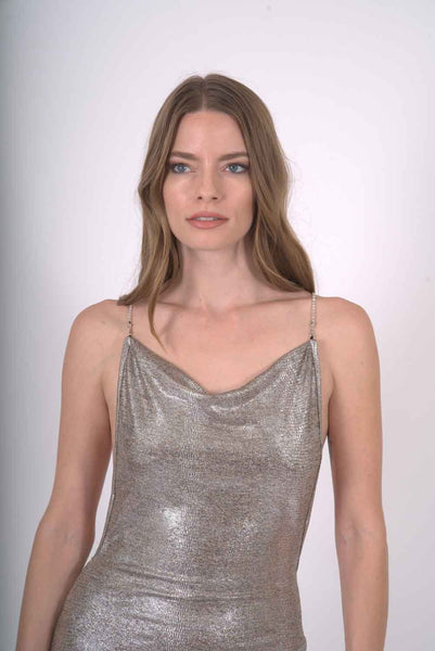 Glam Shiny Mini Dress