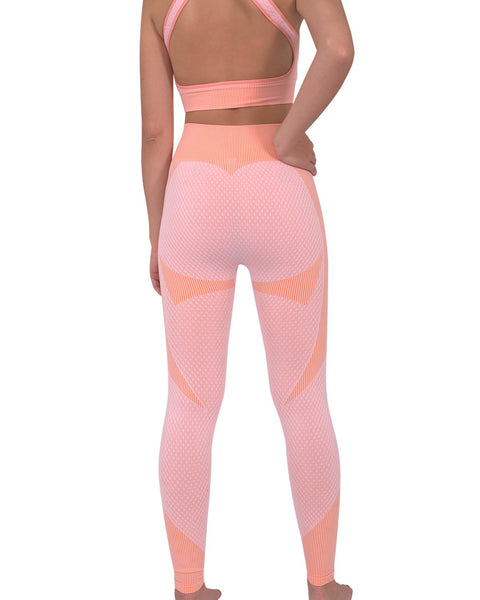 Trois Pink Seamless Leggings