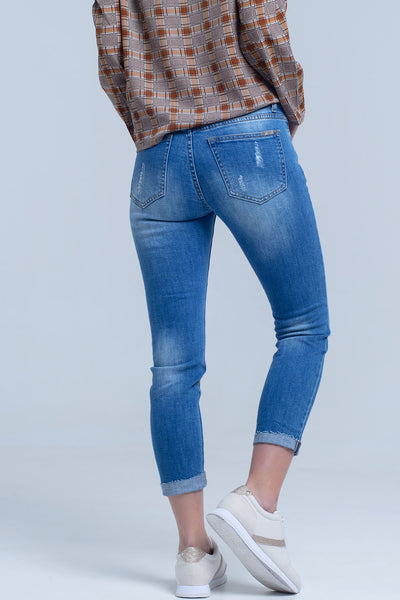 Conceited Distressed Skinny Jeans