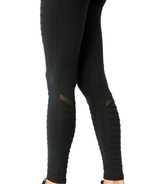Active Low-Waisted Ribbed Leggings