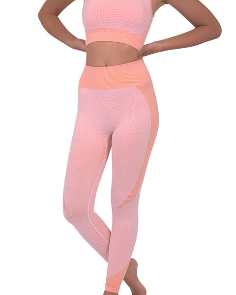 Trois Pink Seamless Leggings