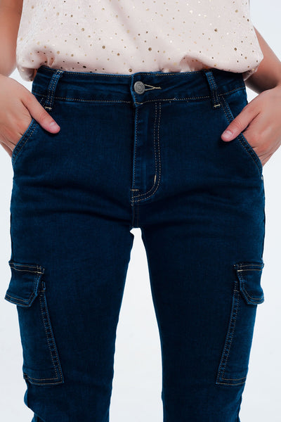 Navy Cargo Pants