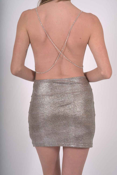 Glam Shiny Mini Dress
