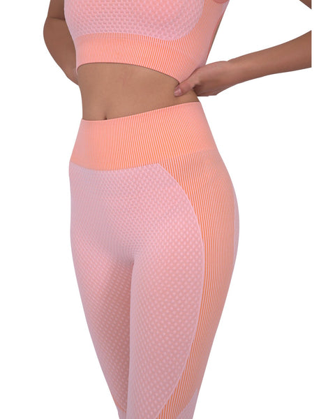 Trois Pink Seamless Leggings