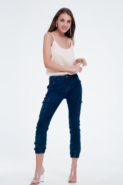 Navy Cargo Pants