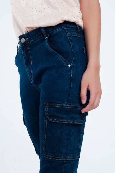 Navy Cargo Pants