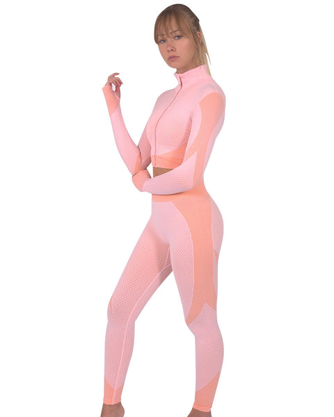 Trois Pink Seamless Leggings