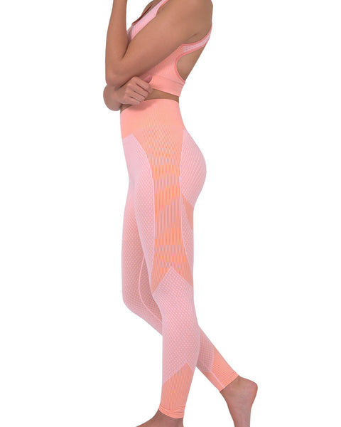 Trois Pink Seamless Leggings