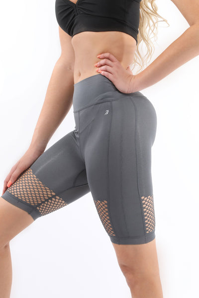 Grey Malibu Seamless Activewear Shorts