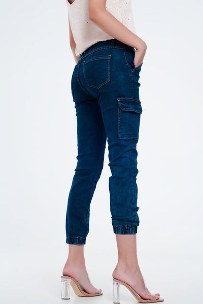 Navy Cargo Pants