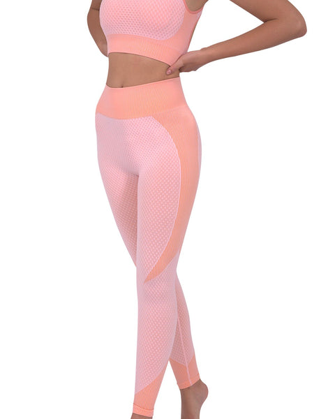 Trois Pink Seamless Leggings