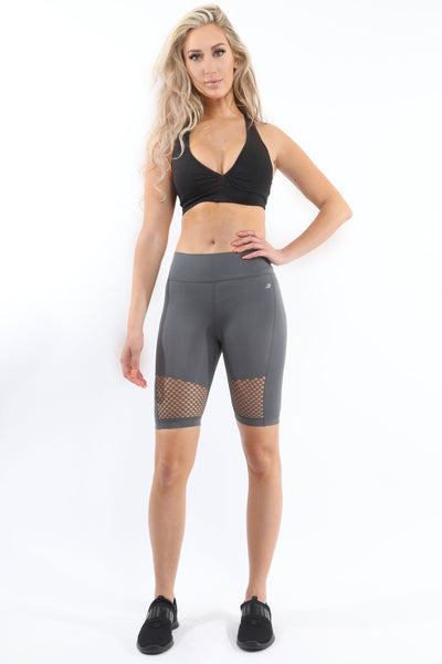 Grey Malibu Seamless Activewear Shorts