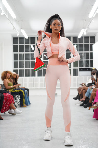 Trois Pink Seamless Sports Jacket