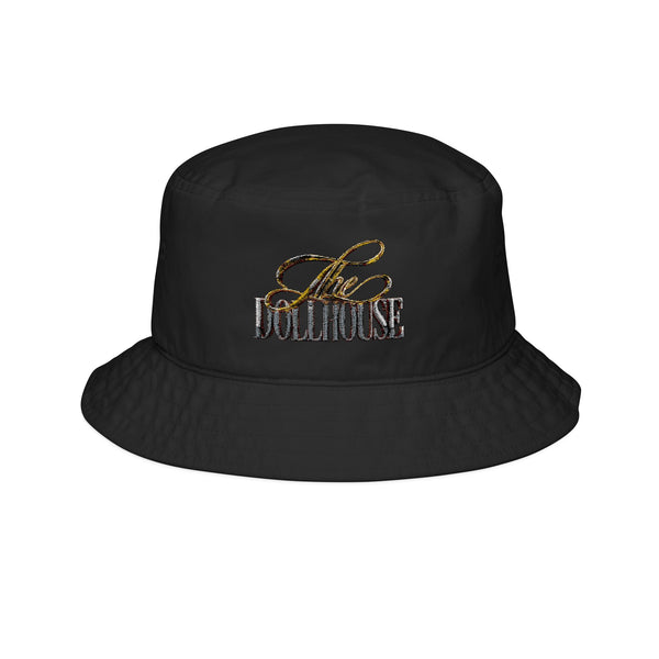 Embroidered 'The Dollhouse' Bucket Hat - Vintage Script Logo