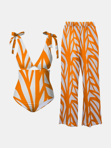 Tropic Dream Swimsuit and Pants Set