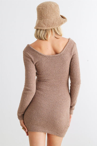 Dionne Mini Dress (Mocha)