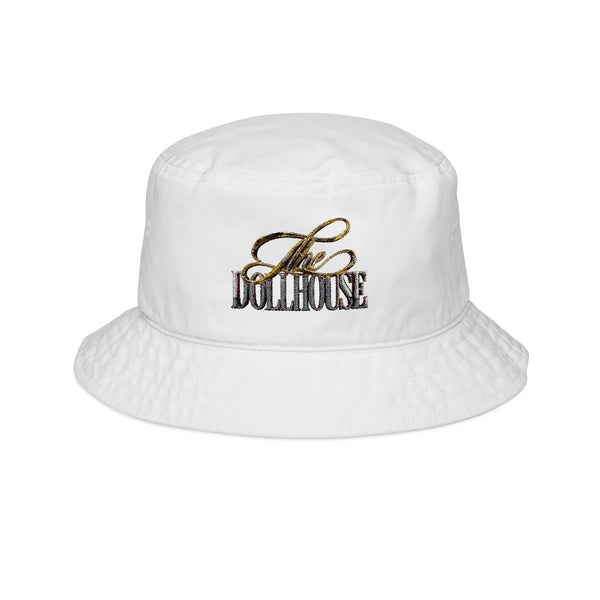 Embroidered 'The Dollhouse' Bucket Hat - Vintage Script Logo