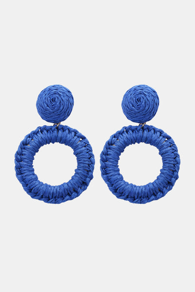 Raffia Grass Dangle Earrings