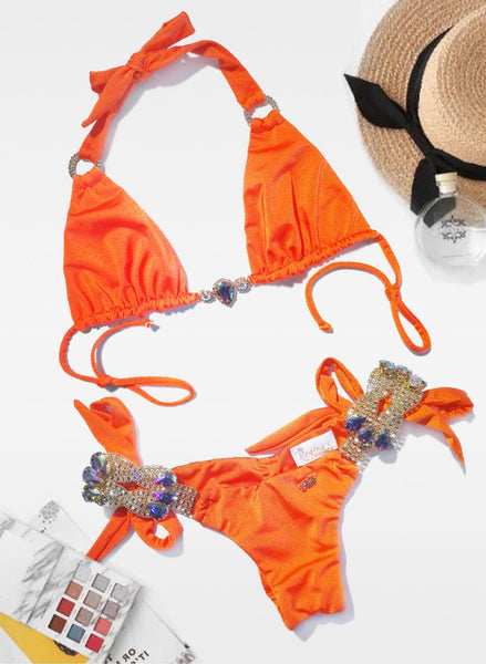 Amber Luxury Top & Tie Side Bottom Swimset