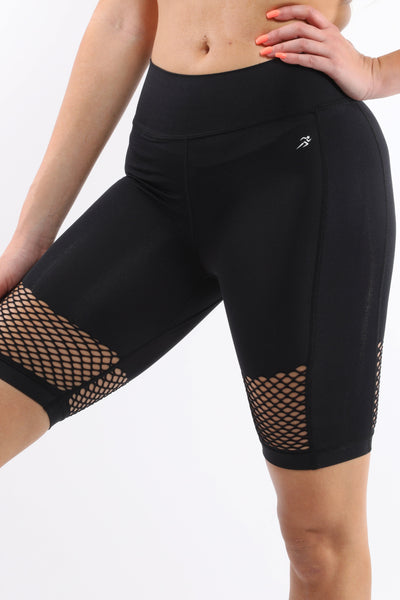 Black Malibu Seamless Activewear Shorts